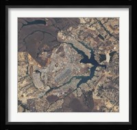 Natural-Color Image of Brasilia, Brazil Fine Art Print