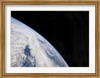 Earth's Horizon and the Blackness of Space Fine Art Print