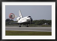 With Drag Chute Unfurled, Space Shuttle Discovery Lands on Runway 33 Fine Art Print