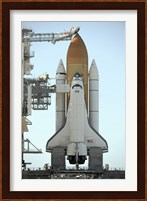 Space Shuttle Atlantis Sits on the Launch Pad at the Kennedy Space Center in Anticipation of its upcoming Launch Fine Art Print