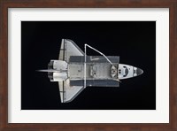 Space Shuttle Atlantis Backdropped Against the Blackness of Space Fine Art Print