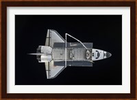 Space Shuttle Atlantis Backdropped Against the Blackness of Space Fine Art Print