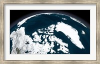 View over Greenland and the Arctic Ocean Fine Art Print