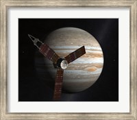 Artist's Concept of the Juno Spacecraft in Orbit around Jupiter Fine Art Print