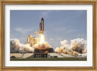 Space Shuttle Atlantis Lifting off From Launch Pad 39A at the Kennedy Space Center in Florida Fine Art Print