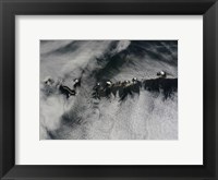 Satellite view of the Outer Aleutian Islands Fine Art Print