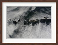 Satellite view of the Outer Aleutian Islands Fine Art Print