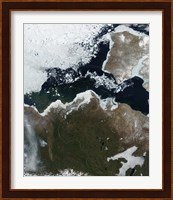 Satellite View of Northwest Canada Fine Art Print