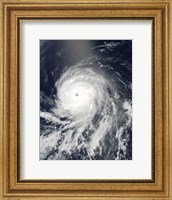 Satellite view of Hurricane Celia over the Pacific Ocean Fine Art Print