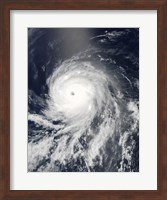 Satellite view of Hurricane Celia over the Pacific Ocean Fine Art Print