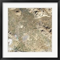 Satellite view of Persepolis and the Surrounding Region Fine Art Print