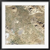 Satellite view of Persepolis and the Surrounding Region Fine Art Print