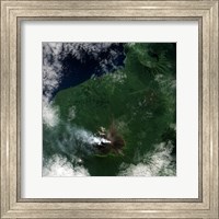 A Small Plume Rises from the Summit of Ulawun Volcano on Papua New Guinea's Island of New Britain Fine Art Print