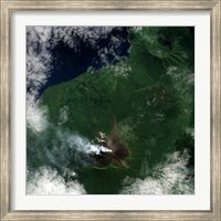 A Small Plume Rises from the Summit of Ulawun Volcano on Papua New Guinea's Island of New Britain Fine Art Print