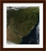 Satellite view of South America Fine Art Print