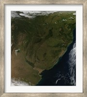Satellite view of South America Fine Art Print