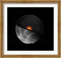 Artist's Concept Showing a possible Inner Core of the Earth's Moon Fine Art Print