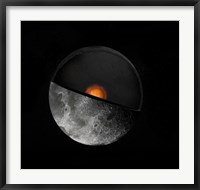 Artist's Concept Showing a possible Inner Core of the Earth's Moon Fine Art Print