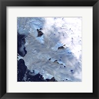 A Small Field of Glaciers Surrounds Baffin Bay along Greenland's Western Coast Fine Art Print