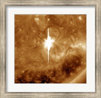 Close-up view of a Massive X22 Solar Flare Erupts on the Sun Fine Art Print