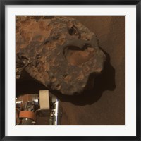 Close-up view of the Mars meteorite Known as Oilean Ruaidh Fine Art Print