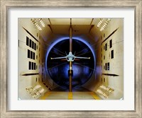 An A/A-18 E/F Model Tested in a Wind Tunnel Fine Art Print