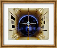 An A/A-18 E/F Model Tested in a Wind Tunnel Fine Art Print