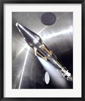 Vent Flowing Cryogenic Fuel  on a Centaur Rocket Engine Model Fine Art Print