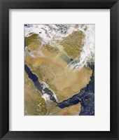 Dust and Smoke over Iraq and the Middle East Fine Art Print