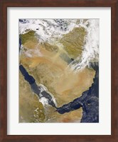 Dust and Smoke over Iraq and the Middle East Fine Art Print