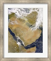 Dust and Smoke over Iraq and the Middle East Fine Art Print