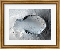 A small Cone on the Side of one of Mars' Giant Shield Volcanoes Fine Art Print