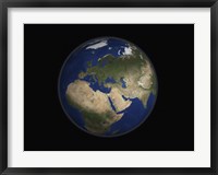 Full Earth view showing Africa, Europe, the Middle East, and India Fine Art Print