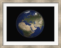 Full Earth view showing Africa, Europe, the Middle East, and India Fine Art Print