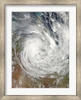 Tropical Cyclone Yasi over Australia Fine Art Print