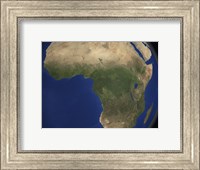 Earth Showing Landcover over Africa Fine Art Print
