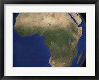 Earth Showing Landcover over Africa Fine Art Print