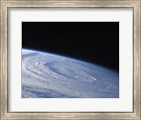 A High-Oblique view of the Extra-Tropical Unnamed Cyclone that Merged with Hurricane Earl Fine Art Print