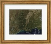 A Cloud-free view of the Southern United States Fine Art Print