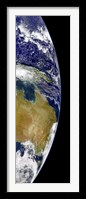 A partial view of Earth showing Australia and the Great Barrier Reef Fine Art Print