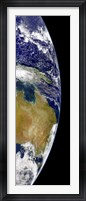 A partial view of Earth showing Australia and the Great Barrier Reef Framed Print