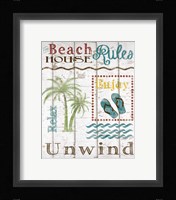 Beach House Rules Fine Art Print