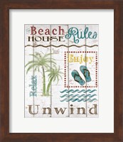Beach House Rules Fine Art Print
