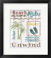 Beach House Rules Fine Art Print