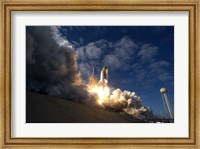 Space Shuttle Atlantis Lifts off from the Launch pad at Kennedy Space Center, Florida Fine Art Print