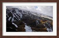 Aerial view over Mountains in Afghanistan Fine Art Print
