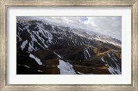 Aerial view over Mountains in Afghanistan Fine Art Print