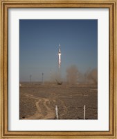 The Soyuz TMA-16 Launches from the Baikonur Cosmodrome in Kazakhstan Fine Art Print