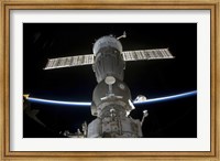 Earth's Limb Intersects a Soyuz Spacecraft Fine Art Print