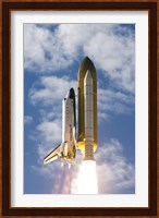 Space Shuttle Atlantis Lifts off from its Launch Pad Fine Art Print